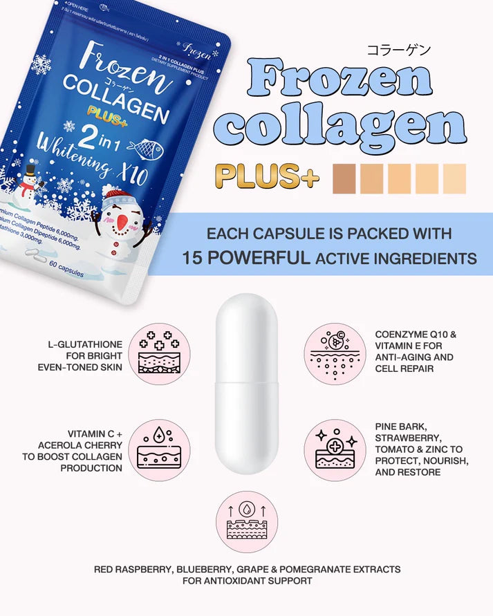 Frozen Collagen Plus+ 2 in 1  15 active ingredients
