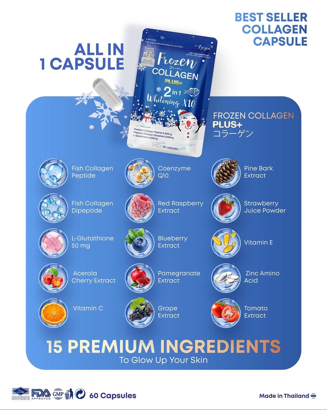 Frozen Collagen Plus+ 2 in 1   all in 1