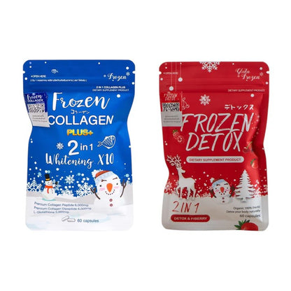 Frozen Collagen Plus+  X Frozen Detox 2x Skin And Shape