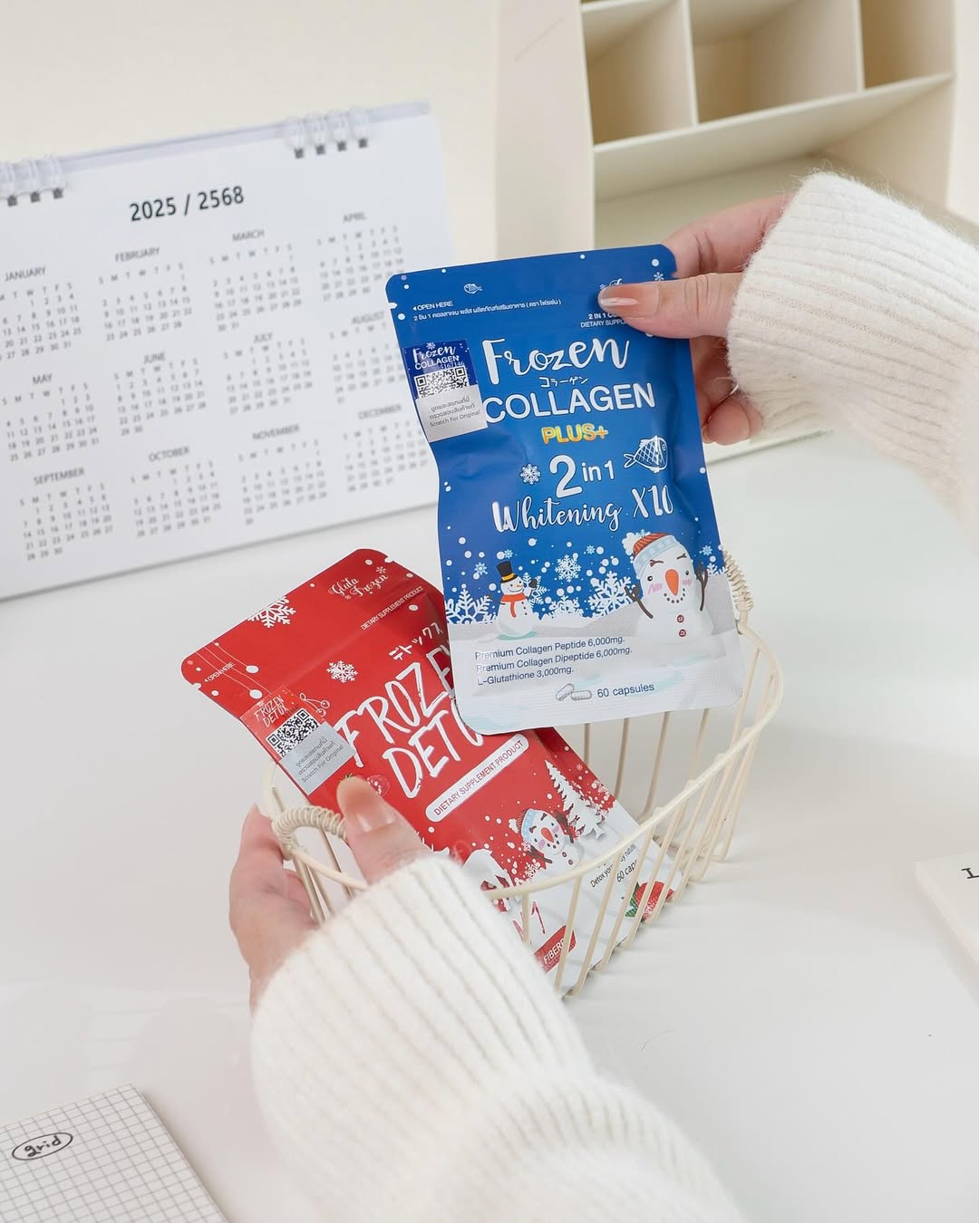 Frozen Collagen Plus+  X Frozen Detox 2x Skin And Shape 3