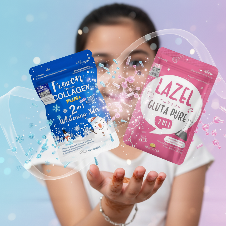 Frozen Collagen Plus + X Lazel Gluta Pure