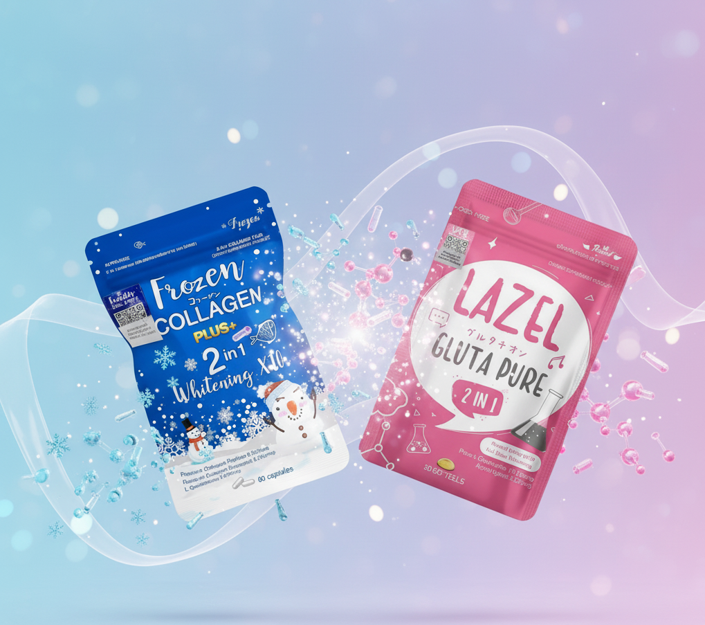 Frozen Collagen Plus + X Lazel Gluta Pure 2